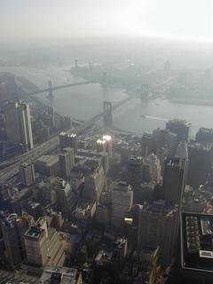 Manhattan and Brooklyn Bridges from WTC<br>Location: <a href="https://www.google.com/maps/search/?api=1&query=40.71101,-74.0131" target="_new">World Trade Centre Observation Deck</a>
